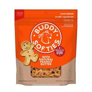 Buddy Biscuits 8 oz. Bag of Softies Soft & Chewy Dog Treats, Made with Peanut Butter Buddy Biscuits 8 oz. Bag of Softies Soft & Chewy Dog Treats, Made with Peanut Butter
