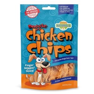 Chip’s Naturals Doggie Chicken Chips Large 15 oz All Natural High Protein Low Calorie Healthy Dog Treats, Grain Free Gluten Free USDA Inspected & Approved Chicken Treat for… Chip's Naturals Doggie Chicken Chips Large 15 oz All Natural High Protein Low Calorie Healthy Dog Treats, Grain Free Gluten Free USDA Inspected & Approved Chicken Treat for...