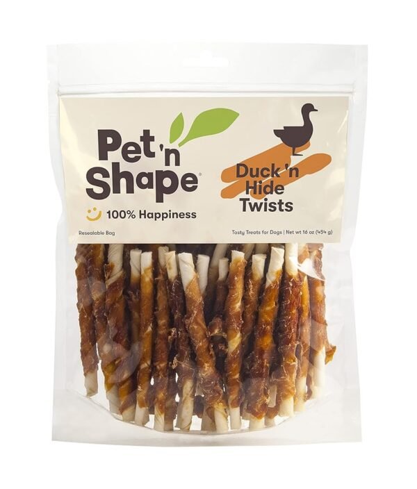 Pet 'n Shape Duck 'n Hide Twists - Duck Wrapped Rawhide Natural Dog Treats, Small, 1 Pound (Pack of 1) Pet 'n Shape Duck 'n Hide Twists - Duck Wrapped Rawhide Natural Dog Treats, Small, 1 Pound (Pack of 1)
